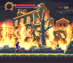 Castlevania – Dracula X – Remove final boss room pits cover art