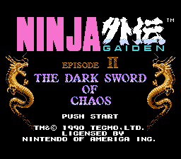 Ninja Gaiden II – The Dark Sword of Chaos – RIP enemies cover art