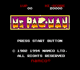 Ms. Pac-Man (Namco) for SNES (USA) cover art