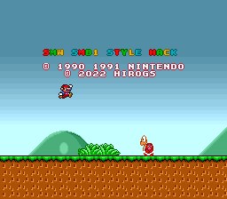 Super Mario World – Super Mario Bros. 1 Style Hack (2022 Update) cover art