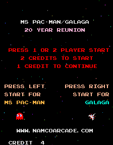 Ms Pac Man Galaga 20th Anniversary Class Of 1981 Reunion V1 08 cover art