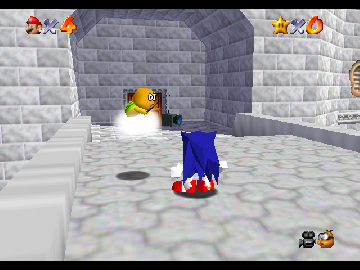 Smash Remix Sonic in Mario 64 cover art