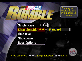 NASCAR Rumble (USA) cover art