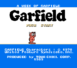 A Week of Garfield (Prototype) cover art