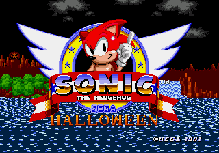 Red Sonic The Hedgehog Halloween cover art