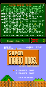 Super Mario Bros Playchoice 10