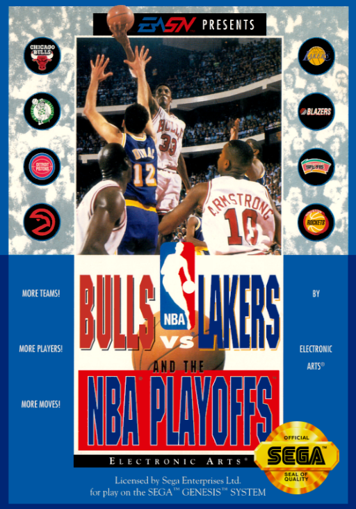 Bulls vs Lakers and the NBA Playoffs (USA, Europe) cover art