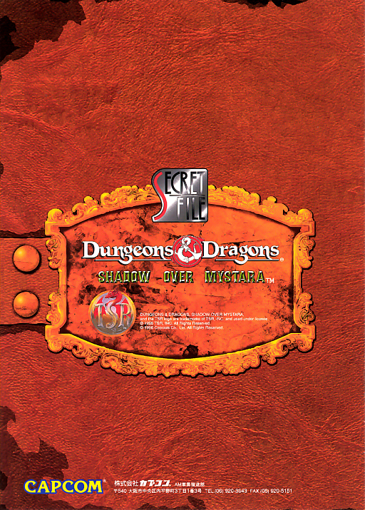 Dungeons Dragons Shadow Over Mystara 960223 Japan cover art