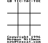 GB Tic-Tac-Toe cover art