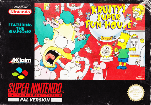 Krusty’s Super Fun House cover art