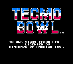 Tecmo Bowl Screenshot