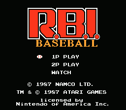 R.B.I. Baseball Screenshot