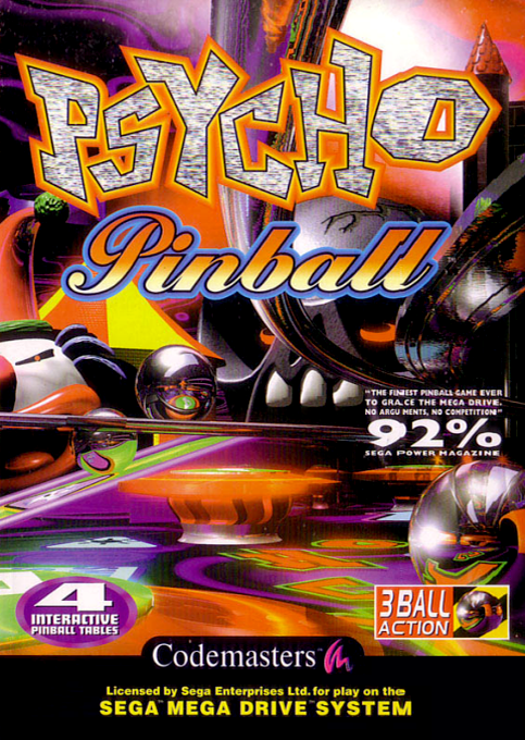 Psycho Pinball Europe En Fr De Es It September 1994 cover art