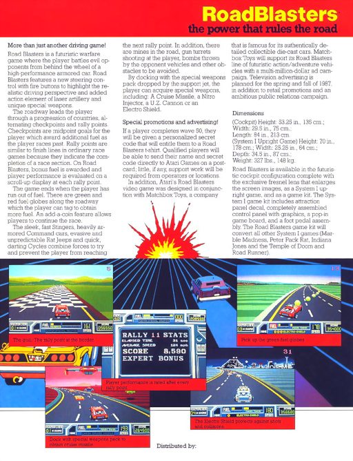 Road Blasters Upright Rev 4 cover art