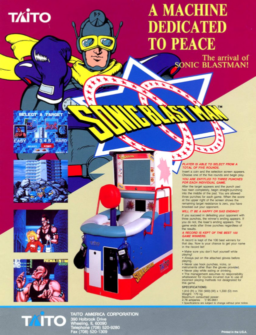 Sonic Blast Man Japan cover art