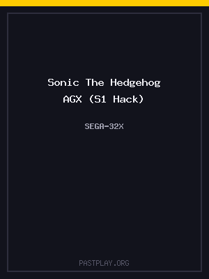 Sonic The Hedgehog AGX (S1 Hack) cover art