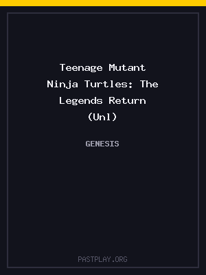 Teenage Mutant Ninja Turtles: The Legends Return (Unl) cover art