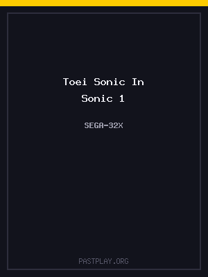 Toei Sonic In Sonic 1 cover art
