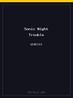 Sonic Night Trouble cover art