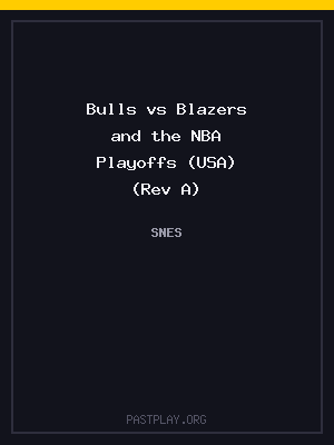 Bulls vs Blazers and the NBA Playoffs (USA) (Rev A) cover art