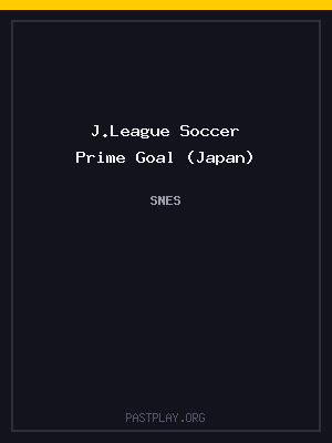 J.League Soccer Prime Goal (Japan)