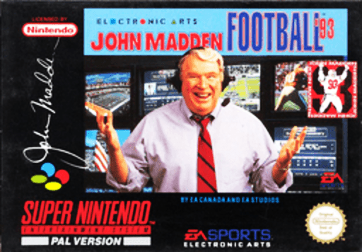 John Madden Football ’93 (USA) (Rev A) cover art