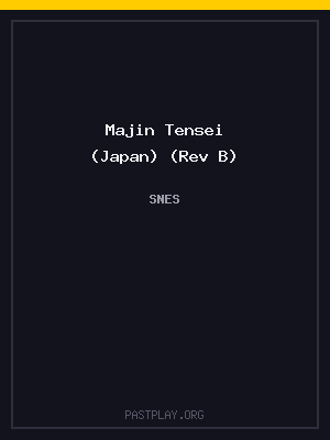 Majin Tensei (Japan) (Rev B) cover art