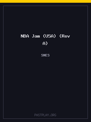 NBA Jam (USA) (Rev A) cover art