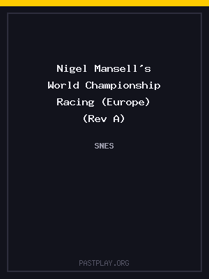 Nigel Mansell’s World Championship Racing (Europe) (Rev A)