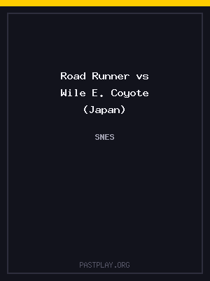 Road Runner vs Wile E. Coyote (Japan) cover art