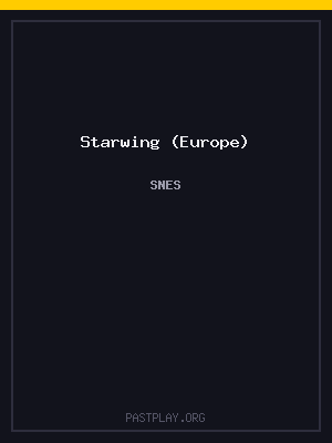 Starwing (Europe) cover art