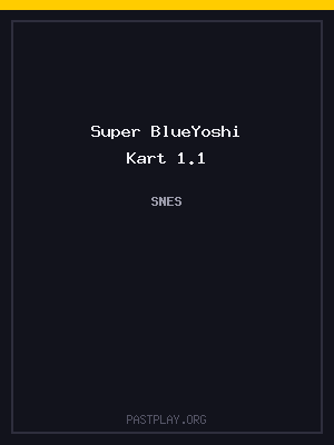 Super BlueYoshi Kart 1.1 cover art