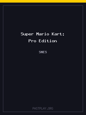 Super Mario Kart: Pro Edition cover art