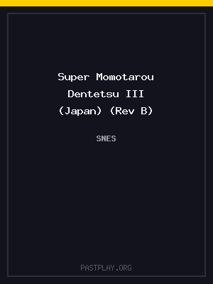 Super Momotarou Dentetsu III (Japan) (Rev B)