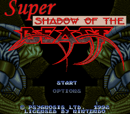 Super Shadow of the Beast (USA) (Proto) cover art