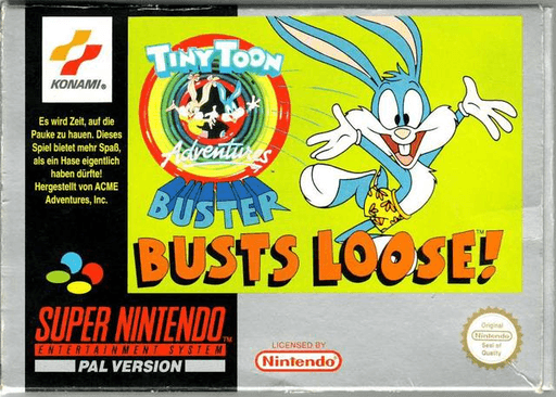 Tiny Toon Adventures – Buster Busts Loose! (USA) (Beta) [Bug Fix by KingMike v1.0] (Train Bug Fix) cover art