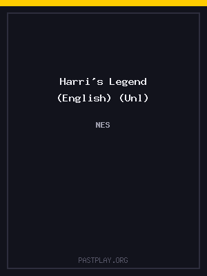 Harri’s Legend (English) (Unl) cover art