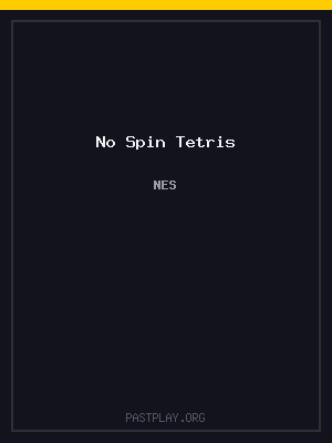No Spin Tetris cover art