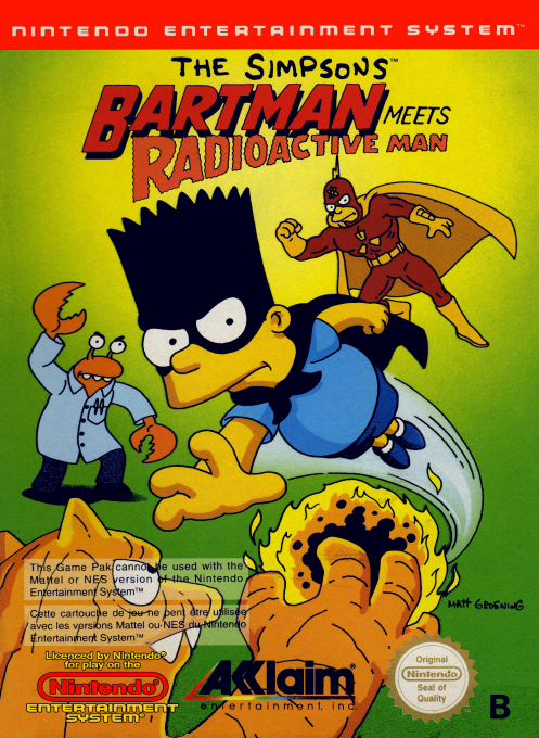 Simpsons, The – Bartman Meets Radioactive Man (USA) (Beta) cover art