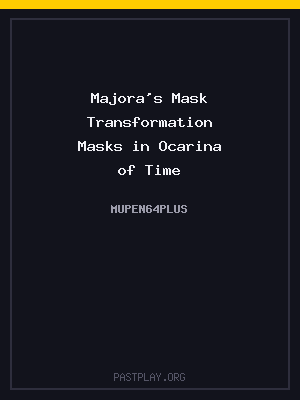 Majora’s Mask Transformation Masks in Ocarina of Time cover art