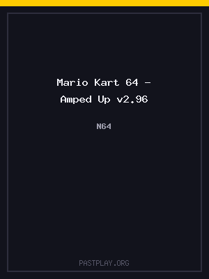 Mario Kart 64 – Amped Up v2.96 cover art