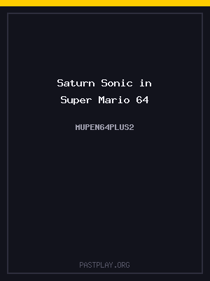 Saturn Sonic in Super Mario 64 cover art