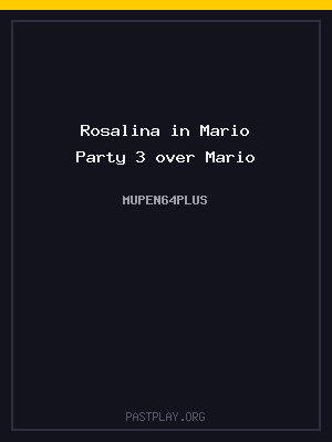 Rosalina in Mario Party 3 over Mario cover art
