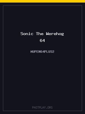 Sonic The Werehog 64 cover art