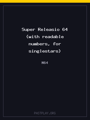 Super Releasio 64 (with readable numbers, for singlestars) cover art