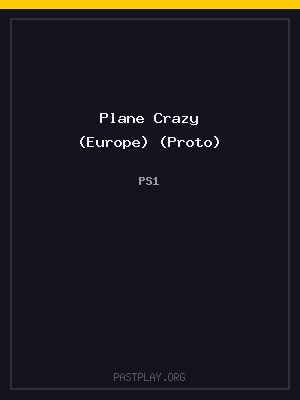 Plane Crazy (Europe) (Proto) cover art