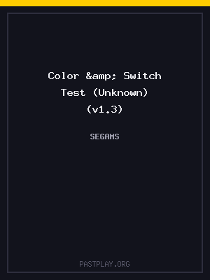 Color & Switch Test (Unknown) (v1.3) cover art
