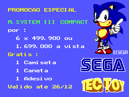 Promocao Especial M. System III Compact (Brazil) (Sample)