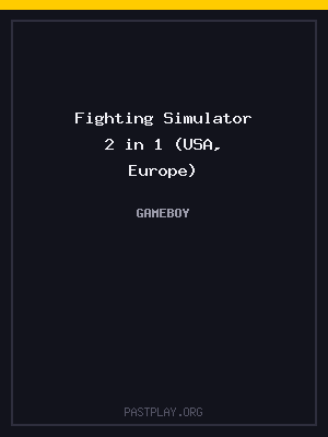 Fighting Simulator 2 in 1 (USA, Europe)