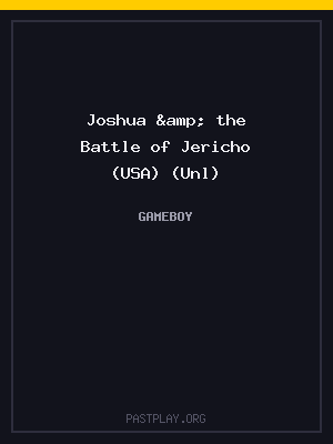 Joshua & the Battle of Jericho (USA) (Unl) cover art